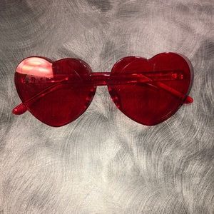 Red heart sunglasses